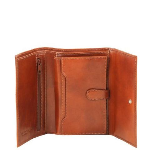 Exclusive 4 fold leather wallet for women